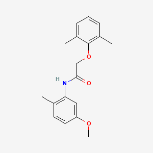 molecular formula C18H21NO3 B5699608 2-(2,6-dimethylphenoxy)-N-(5-methoxy-2-methylphenyl)acetamide 