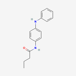 molecular formula C16H18N2O B5699619 N-(4-anilinophenyl)butanamide 