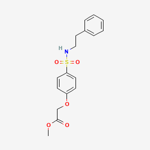 methyl (4-{[(2-phenylethyl)amino]sulfonyl}phenoxy)acetate