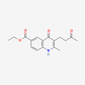 ethyl 4-hydroxy-2-methyl-3-(3-oxobutyl)-6-quinolinecarboxylate