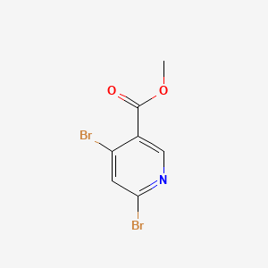 molecular formula C7H5Br2NO2 B569973 甲基4,6-二溴烟酸酯 CAS No. 1364663-27-3