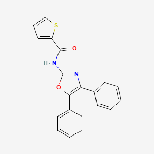 molecular formula C20H14N2O2S B5699747 N-(4,5-diphenyl-1,3-oxazol-2-yl)-2-thiophenecarboxamide 