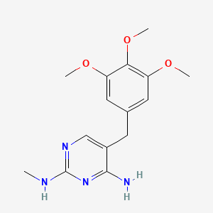 molecular formula C15H20N4O3 B569975 2-Desamino-2-methylamino trimethoprim CAS No. 213745-86-9