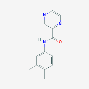 molecular formula C13H13N3O B5699755 N-(3,4-dimethylphenyl)-2-pyrazinecarboxamide 