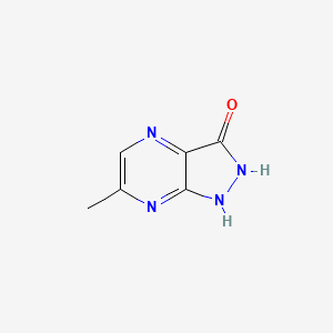 molecular formula C6H6N4O B569977 6-Methyl-1H-pyrazolo[3,4-B]pyrazin-3-OL CAS No. 117883-59-7