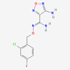 (Z)-4-AMINO-N'-[(2-CHLORO-4-FLUOROPHENYL)METHOXY]-1,2,5-OXADIAZOLE-3-CARBOXIMIDAMIDE