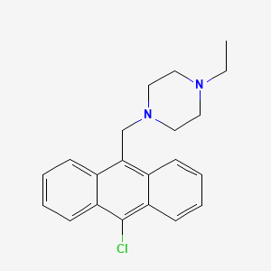 molecular formula C21H23ClN2 B5699793 1-[(10-chloro-9-anthryl)methyl]-4-ethylpiperazine 