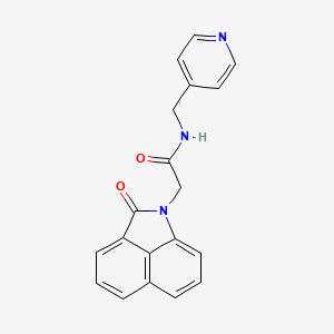 molecular formula C19H15N3O2 B5699814 2-(2-oxobenzo[cd]indol-1(2H)-yl)-N-(4-pyridinylmethyl)acetamide 