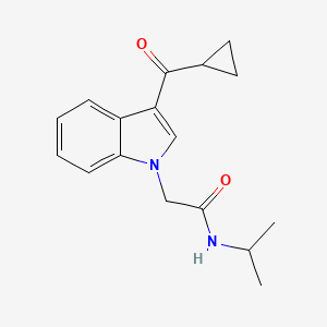 molecular formula C17H20N2O2 B5699829 2-[3-(cyclopropylcarbonyl)-1H-indol-1-yl]-N-isopropylacetamide 