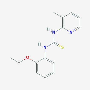 molecular formula C15H17N3OS B5699836 N-(2-ethoxyphenyl)-N'-(3-methyl-2-pyridinyl)thiourea 