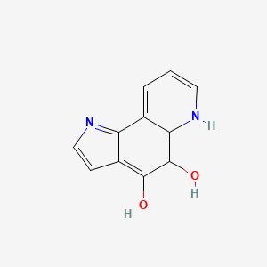 molecular formula C11H8N2O2 B569984 1H-Pyrrolo[2,3-f]quinoline-4,5-diol CAS No. 124831-54-5