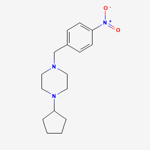 1-cyclopentyl-4-(4-nitrobenzyl)piperazine