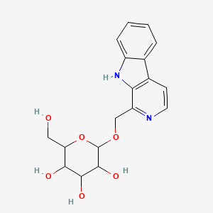 molecular formula C18H20N2O6 B569989 1-Hydroxymethyl-EC-carboline glucoside CAS No. 1408311-12-5