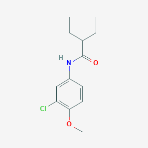 molecular formula C13H18ClNO2 B5699892 N-(3-chloro-4-methoxyphenyl)-2-ethylbutanamide 