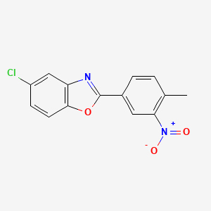5-chloro-2-(4-methyl-3-nitrophenyl)-1,3-benzoxazole
