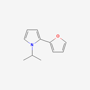 molecular formula C11H13NO B569991 2-(Furan-2-yl)-1-isopropyl-1H-pyrrole CAS No. 124494-79-7