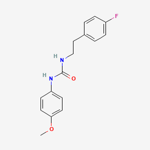 molecular formula C16H17FN2O2 B5699918 N-[2-(4-fluorophenyl)ethyl]-N'-(4-methoxyphenyl)urea 