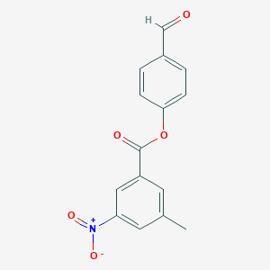 molecular formula C15H11NO5 B5699929 4-formylphenyl 3-methyl-5-nitrobenzoate 