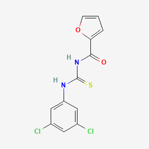 molecular formula C12H8Cl2N2O2S B5699931 N-{[(3,5-dichlorophenyl)amino]carbonothioyl}-2-furamide 