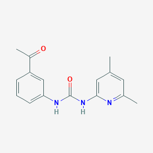molecular formula C16H17N3O2 B5699940 N-(3-acetylphenyl)-N'-(4,6-dimethyl-2-pyridinyl)urea 