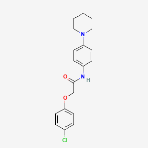 molecular formula C19H21ClN2O2 B5699959 2-(4-chlorophenoxy)-N-[4-(1-piperidinyl)phenyl]acetamide 