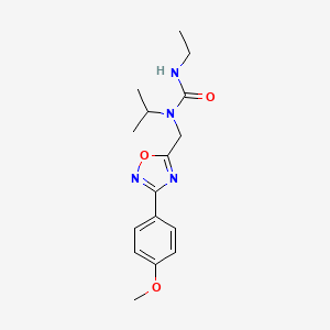 molecular formula C16H22N4O3 B5699967 N'-ethyl-N-isopropyl-N-{[3-(4-methoxyphenyl)-1,2,4-oxadiazol-5-yl]methyl}urea 