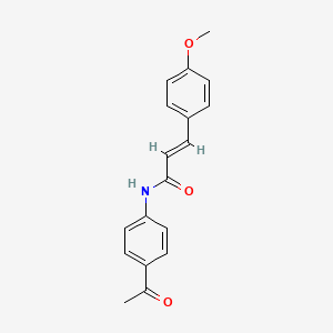 molecular formula C18H17NO3 B5699979 N-(4-acetylphenyl)-3-(4-methoxyphenyl)acrylamide 
