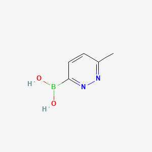 molecular formula C5H7BN2O2 B570003 (6-甲基吡啶嗪-3-基)硼酸 CAS No. 1258867-68-3