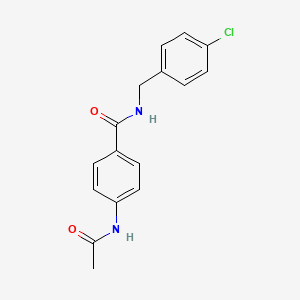 4-(acetylamino)-N-(4-chlorobenzyl)benzamide