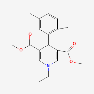 molecular formula C19H23NO4 B5700132 dimethyl 4-(2,5-dimethylphenyl)-1-ethyl-1,4-dihydro-3,5-pyridinedicarboxylate 