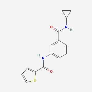 molecular formula C15H14N2O2S B5700135 N-{3-[(cyclopropylamino)carbonyl]phenyl}-2-thiophenecarboxamide 
