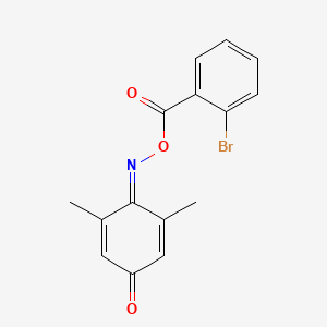 molecular formula C15H12BrNO3 B5700152 2,6-dimethylbenzo-1,4-quinone 1-[O-(2-bromobenzoyl)oxime] 