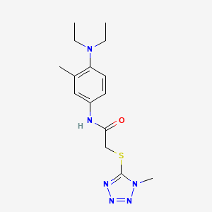 N-[4-(diethylamino)-3-methylphenyl]-2-[(1-methyl-1H-tetrazol-5-yl)thio]acetamide
