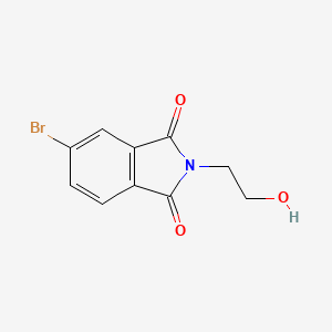 molecular formula C10H8BrNO3 B5700175 5-bromo-2-(2-hydroxyethyl)isoindole-1,3-dione 