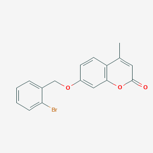 molecular formula C17H13BrO3 B5700178 7-[(2-bromobenzyl)oxy]-4-methyl-2H-chromen-2-one 