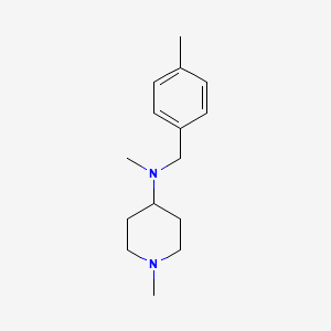 molecular formula C15H24N2 B5700181 N,1-dimethyl-N-(4-methylbenzyl)-4-piperidinamine 