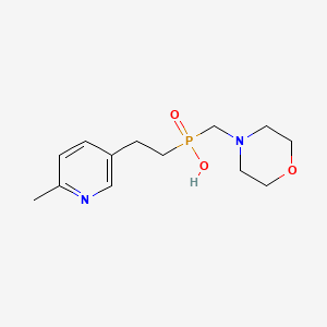 molecular formula C13H21N2O3P B5700205 [2-(6-methyl-3-pyridinyl)ethyl](4-morpholinylmethyl)phosphinic acid 