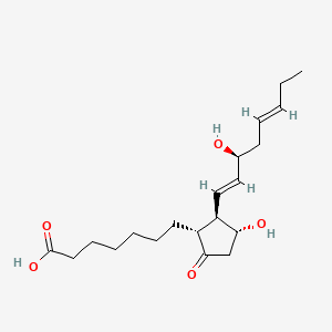 molecular formula C20H32O5 B570021 7-((1R,2R,3R)-3-Hydroxy-2-((S,1E,5E)-3-hydroxyocta-1,5-dien-1-yl)-5-oxocyclopentyl)heptanoic acid CAS No. 119008-22-9