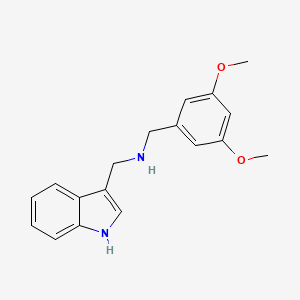 molecular formula C18H20N2O2 B5700241 (3,5-dimethoxybenzyl)(1H-indol-3-ylmethyl)amine 