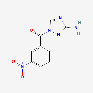 molecular formula C9H7N5O3 B5700253 1-(3-nitrobenzoyl)-1H-1,2,4-triazol-3-amine 