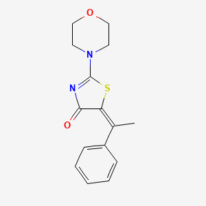 2-(4-morpholinyl)-5-(1-phenylethylidene)-1,3-thiazol-4(5H)-one