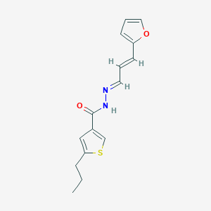 molecular formula C15H16N2O2S B5700272 N'-[3-(2-furyl)-2-propen-1-ylidene]-5-propyl-3-thiophenecarbohydrazide 