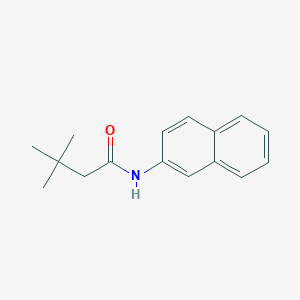 molecular formula C16H19NO B5700290 3,3-dimethyl-N-2-naphthylbutanamide 