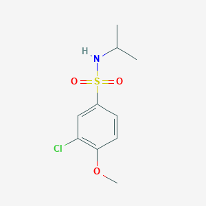 molecular formula C10H14ClNO3S B5700314 3-chloro-N-isopropyl-4-methoxybenzenesulfonamide 