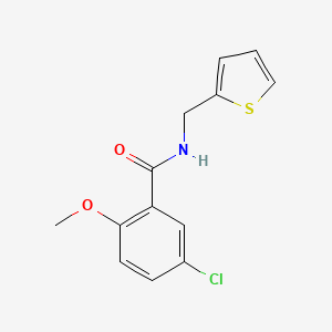 molecular formula C13H12ClNO2S B5700319 5-chloro-2-methoxy-N-(2-thienylmethyl)benzamide 