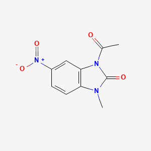3-acetyl-1-methyl-5-nitro-1,3-dihydro-2H-benzimidazol-2-one