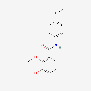 molecular formula C16H17NO4 B5700342 2,3-dimethoxy-N-(4-methoxyphenyl)benzamide 