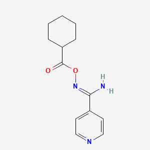 N'-[(cyclohexylcarbonyl)oxy]-4-pyridinecarboximidamide