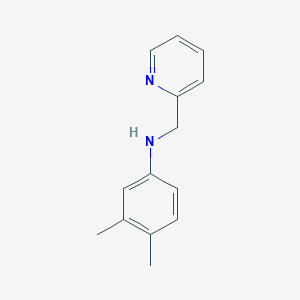 molecular formula C14H16N2 B5700365 (3,4-dimethylphenyl)(2-pyridinylmethyl)amine 