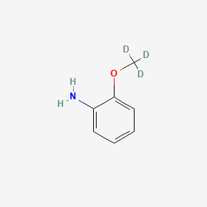 molecular formula C7H9NO B570038 2-(Trideuteriomethoxy)aniline CAS No. 1398066-00-6